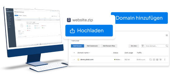 Domain-Verwaltung im Plesk-Panel