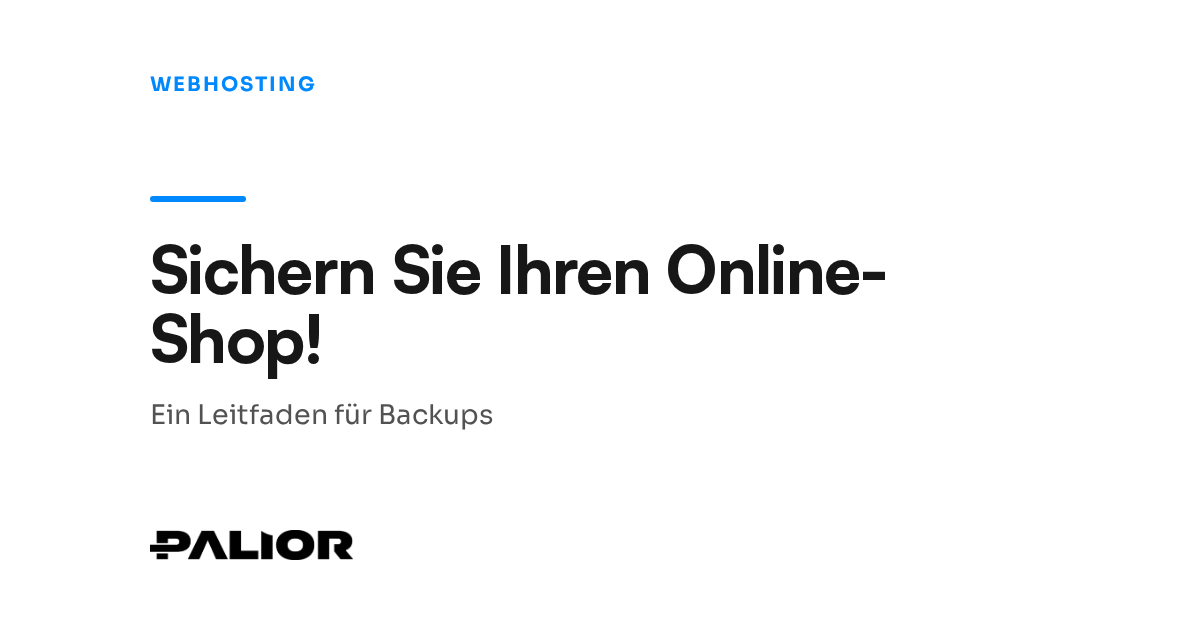 Backups und Ausfallsicherheit für Online-Shops: Ein umfassender Leitfaden
